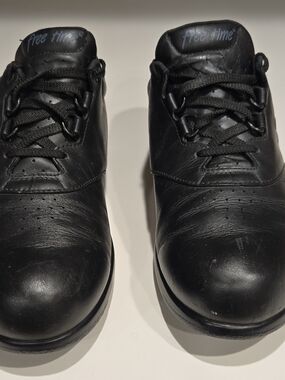 SAS Free Time Men's Black Leather Low Top Sneakers Sz 11